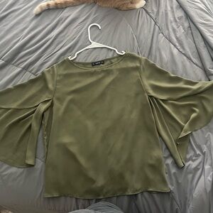 Olive Green Women's Top